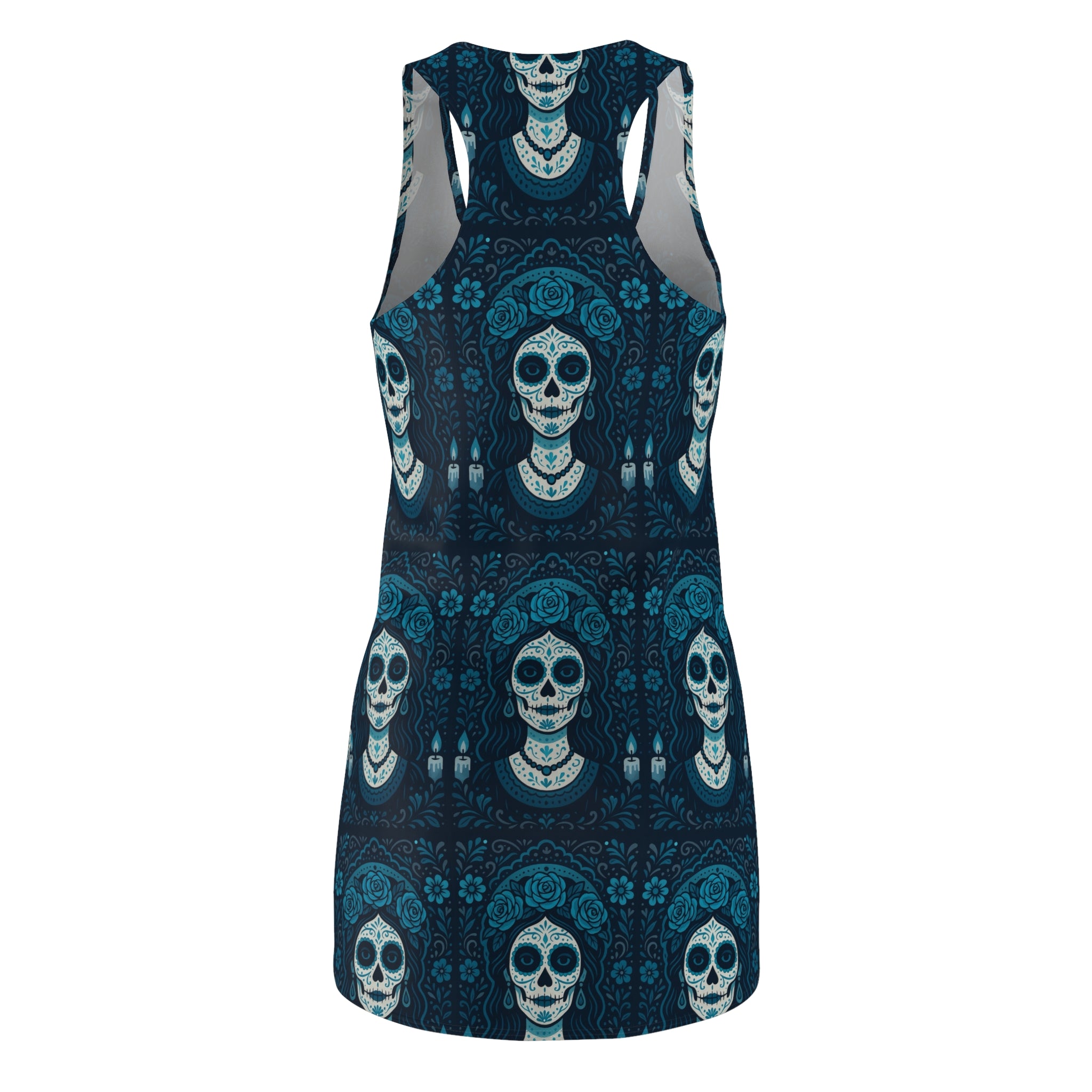 MOSiQ Day of the Dead Skull Dress | Vintage Party Wear, Bohemian Style, Unique Gift, Summer Dress, Festival Outfit