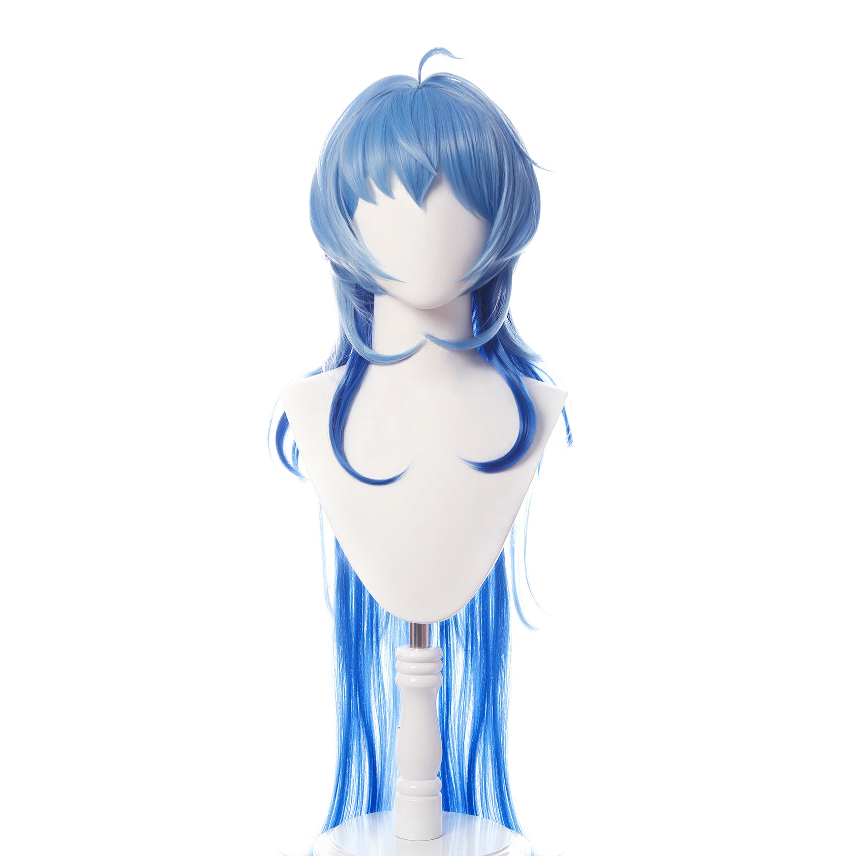 MOSiQ | Day of the Dead Wig Gradient Blue Long Cosplay Wig Heat-resistant Synthetic Hair  Free Wig Hat