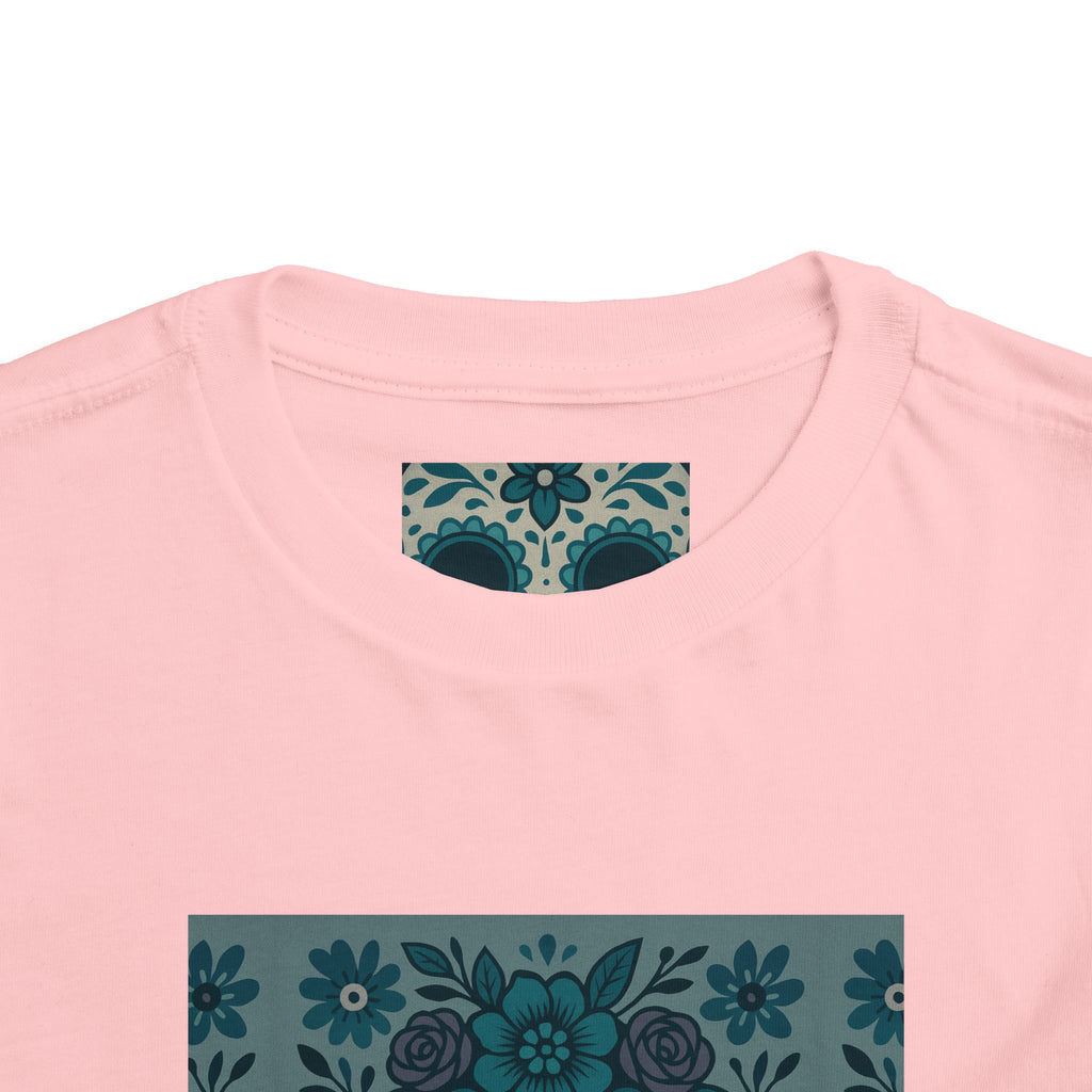 MOSiQ | Day of the Dead  Sugar Skull Toddler Tee, Kids' Halloween Shirt, Día de los Muertos Gift, Cute Toddler Outfit, Toddler Graphic T-Shirt