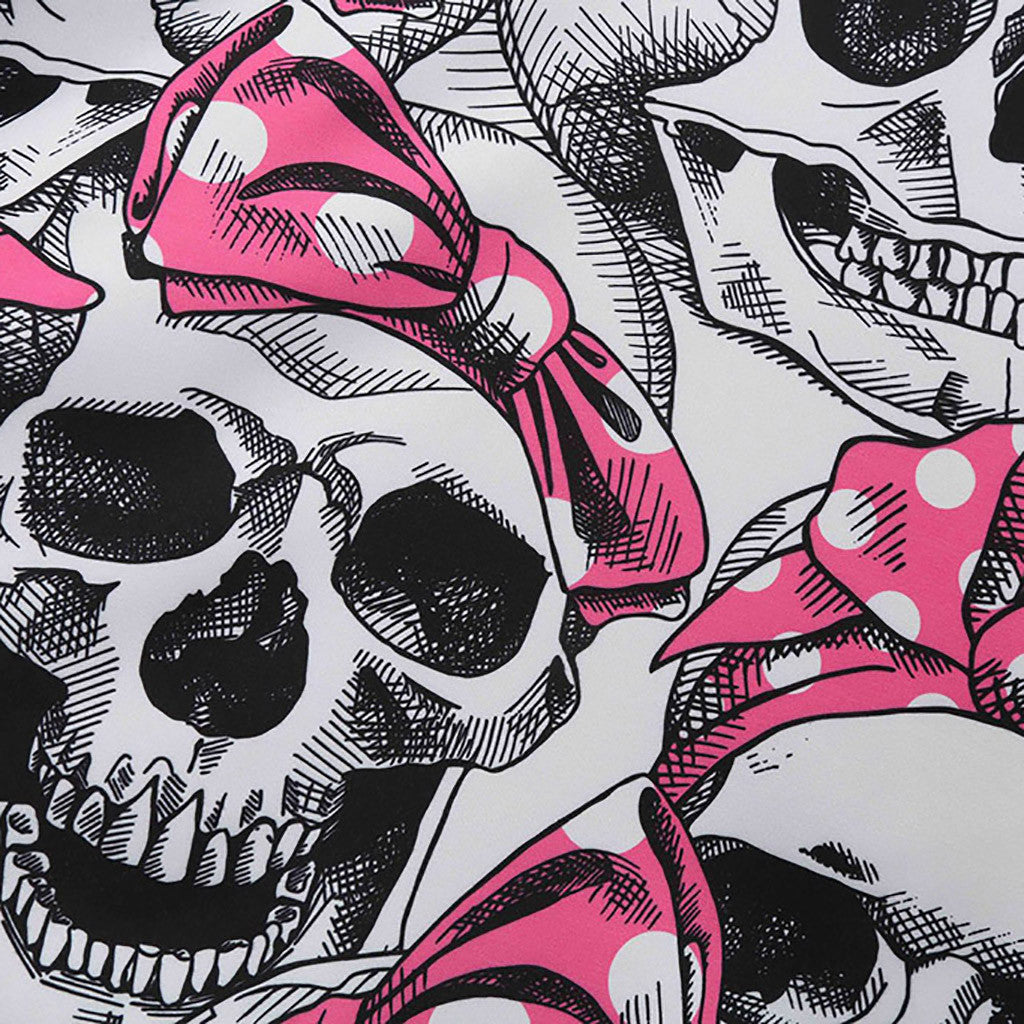 MOSiQ | Day of the Dead Halloween sleeveless print dress