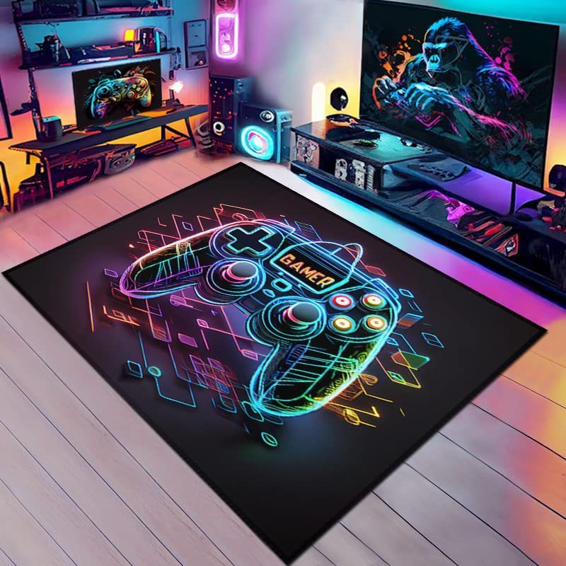 Boy's Room Cloth With E-sports Games Carpet