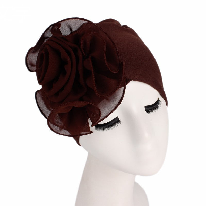 MOSiC | Day of the Dead Side big flower elastic bandana hat