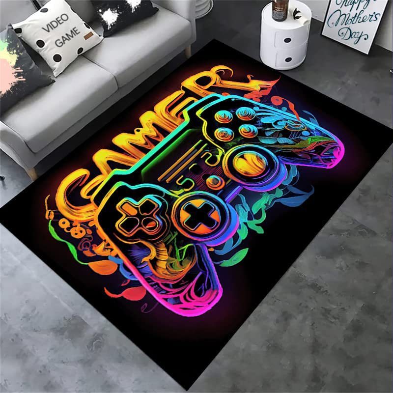 Boy's Room Cloth With E-sports Games Carpet