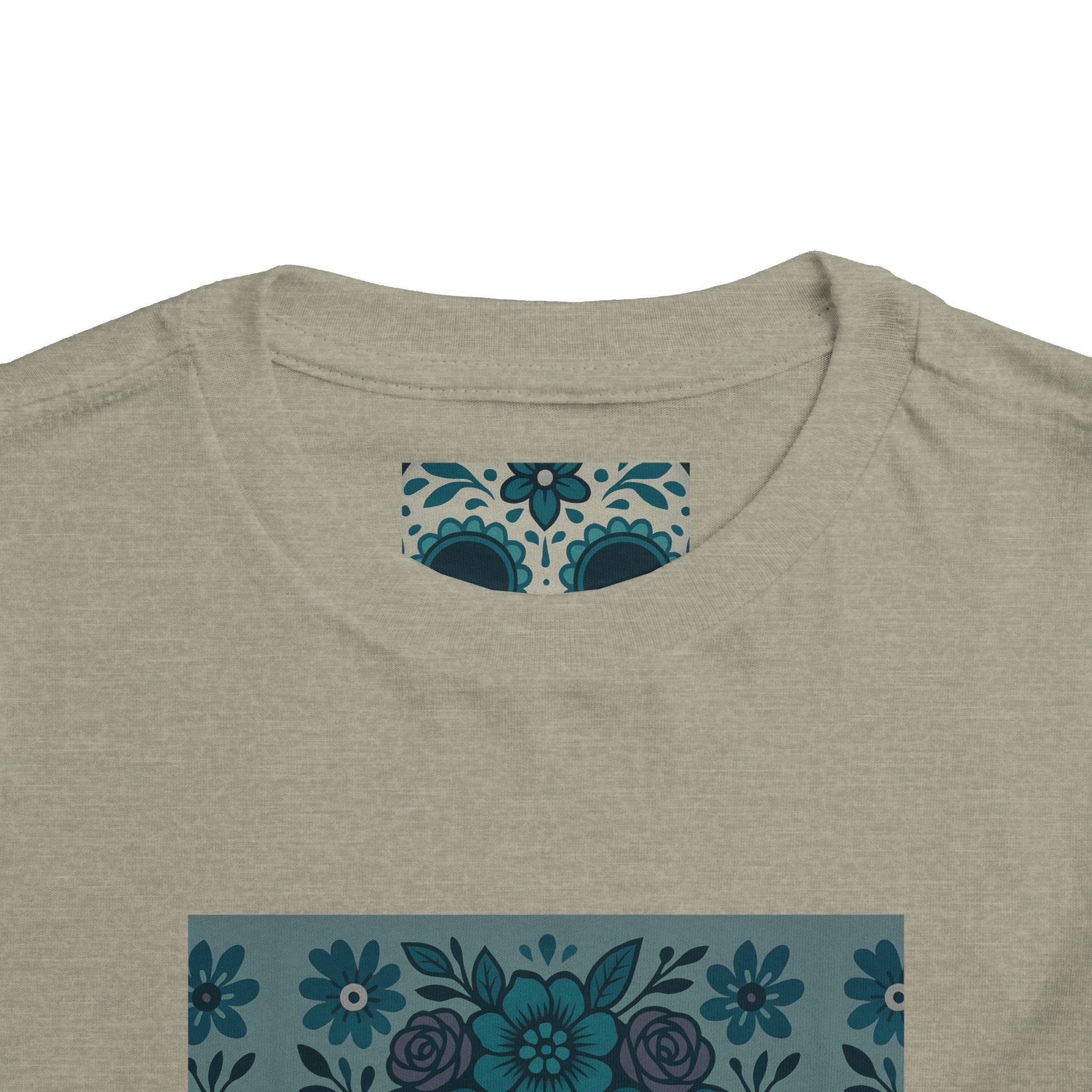 MOSiQ | Day of the Dead  Sugar Skull Toddler Tee, Kids' Halloween Shirt, Día de los Muertos Gift, Cute Toddler Outfit, Toddler Graphic T-Shirt