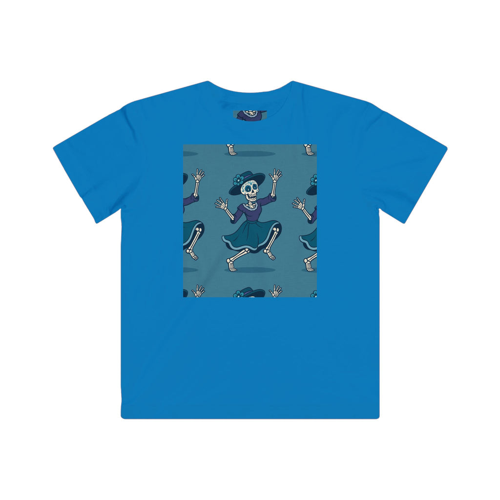 MOSiQ | Day of the Dead  Kids Halloween Skeleton Tee, Fun Kids Shirt, Spooky Costume Tee, Trick or Treat Shirt, Gift for Kids, Halloween Party Outfit