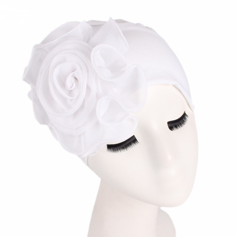 MOSiC | Day of the Dead Side big flower elastic bandana hat