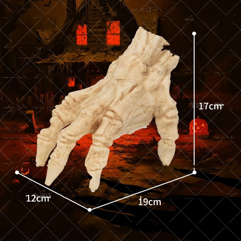 MOSiQ Day of the Dead Halloween Electric Luminous Crawling Hand Animated Decoration Induction Luminous Decoration Zombie Hand With Spooky Sound