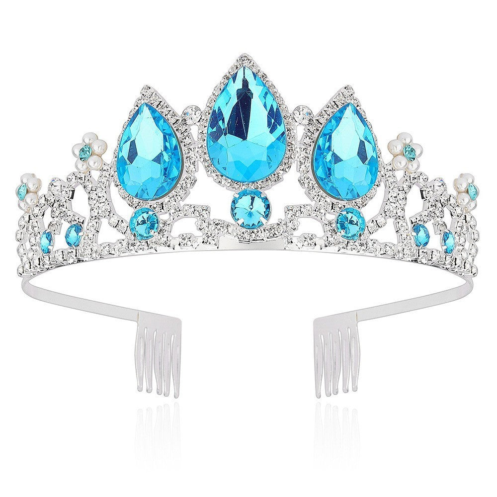 MOSiC | Day of the Dead Crown Hair Ornament Water Drop Decoration Crown Girl Rhinestone Hairpin