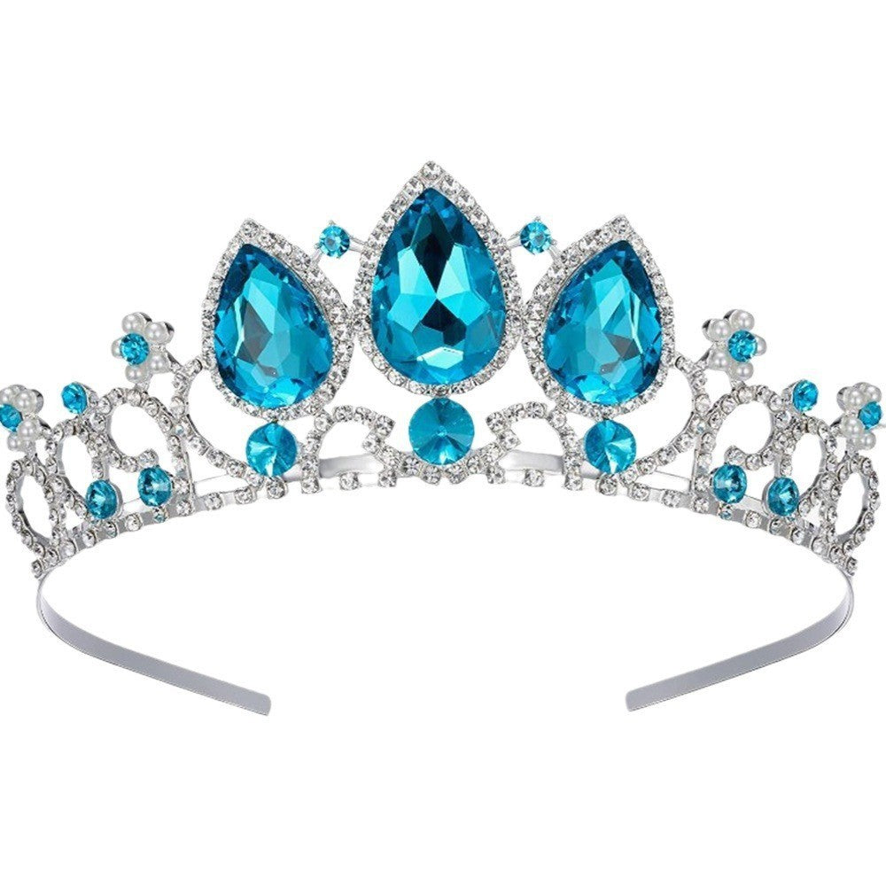 MOSiC | Day of the Dead Crown Hair Ornament Water Drop Decoration Crown Girl Rhinestone Hairpin
