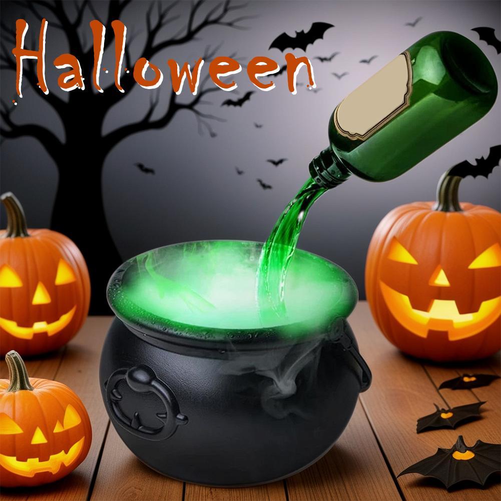 MOSiQ Day of the Dead Halloween Black Wizard Bowl Magic Float Bottle And Diffuser Indoor Home Bar Magic Party Horror Ghost Props Halloween Decoration