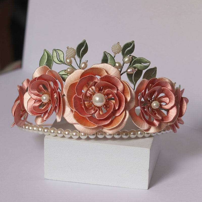 MOSiC | Day of the Dead Flower Festival Hair Crown Wrapped With Flower Hairpin