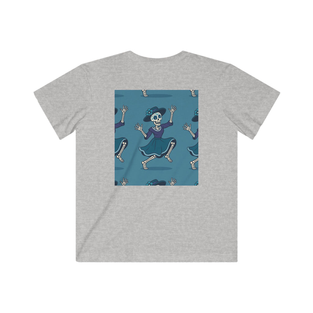 MOSiQ | Day of the Dead  Kids Halloween Skeleton Tee, Fun Kids Shirt, Spooky Costume Tee, Trick or Treat Shirt, Gift for Kids, Halloween Party Outfit