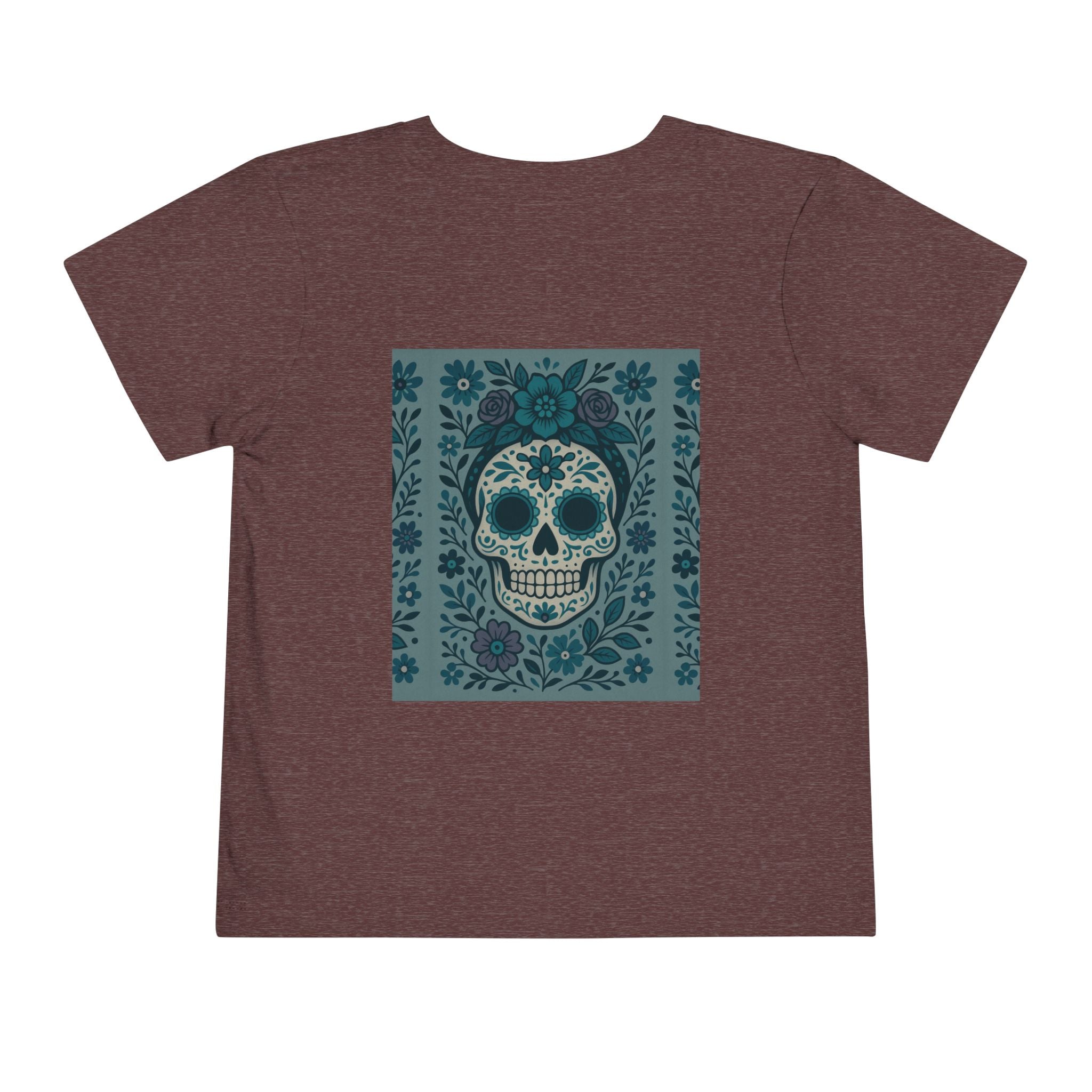 MOSiQ | Day of the Dead  Sugar Skull Toddler Tee, Kids' Halloween Shirt, Día de los Muertos Gift, Cute Toddler Outfit, Toddler Graphic T-Shirt