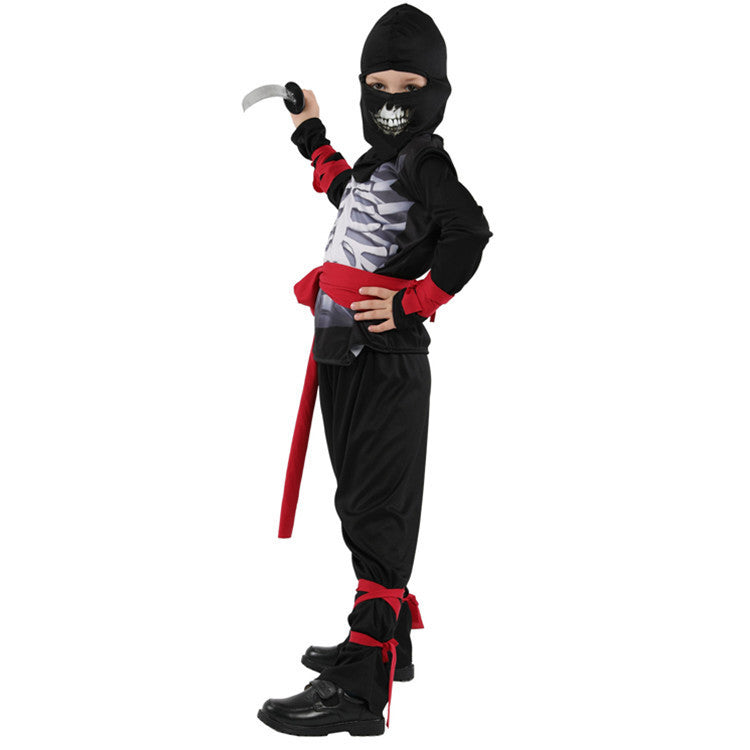 MOSiQ | Day of the Dead  Children's Little Boy Costume Carnival Costumes Magic Play B- 0192 Skull
