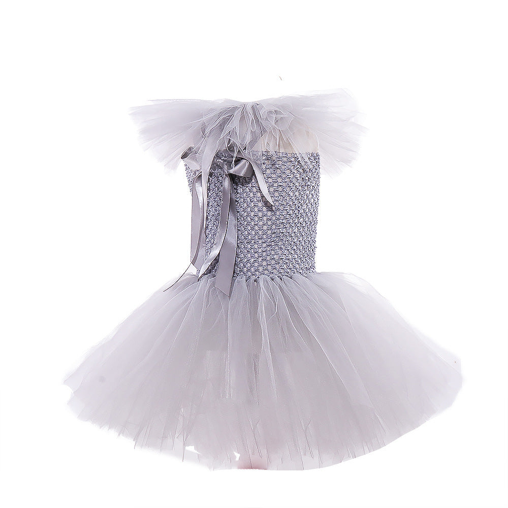 MOSiC | Day of the Dead  Mesh Princess Dress Set Children's Halloween Costume