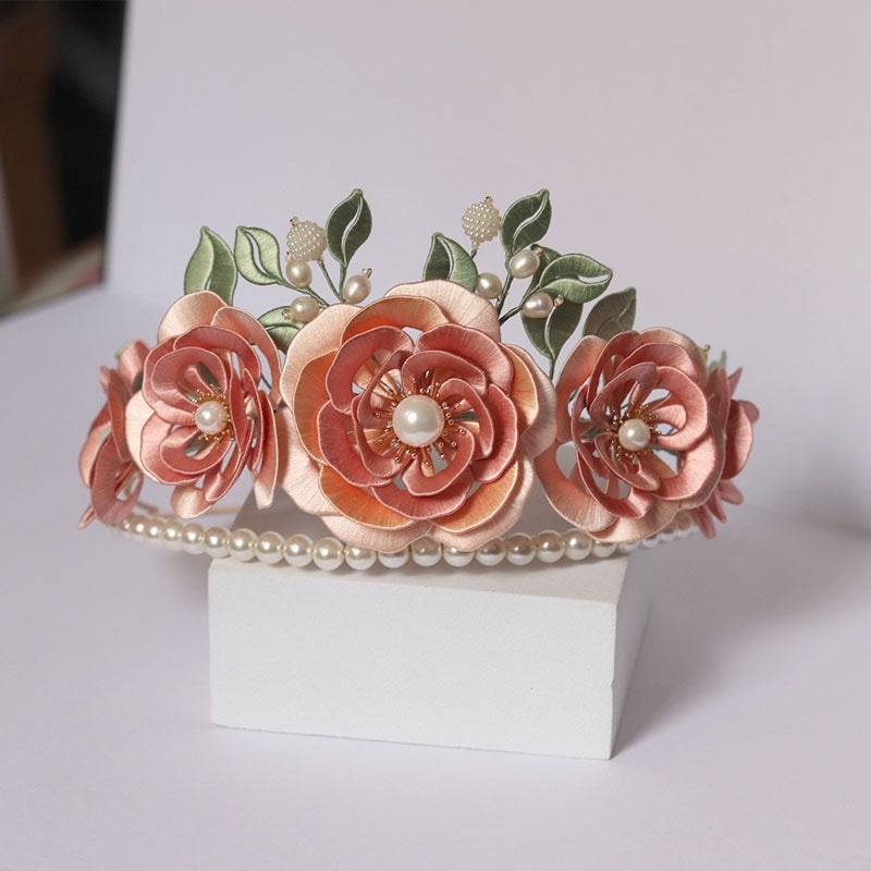 MOSiC | Day of the Dead Flower Festival Hair Crown Wrapped With Flower Hairpin