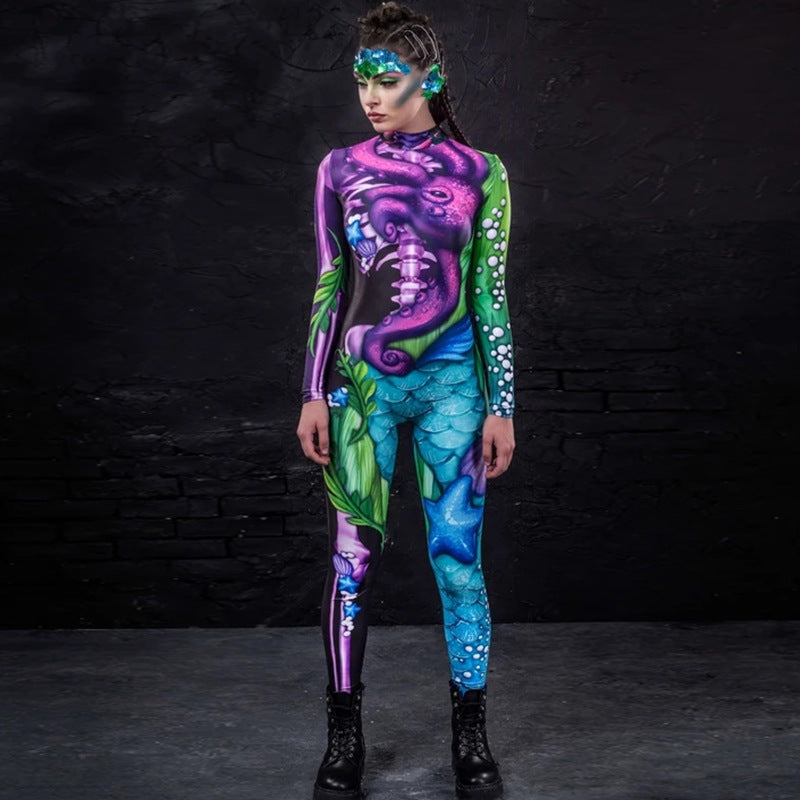 MOSiC | Day of the Dead Women's Tights Clothing Jumpsuit Cosplay