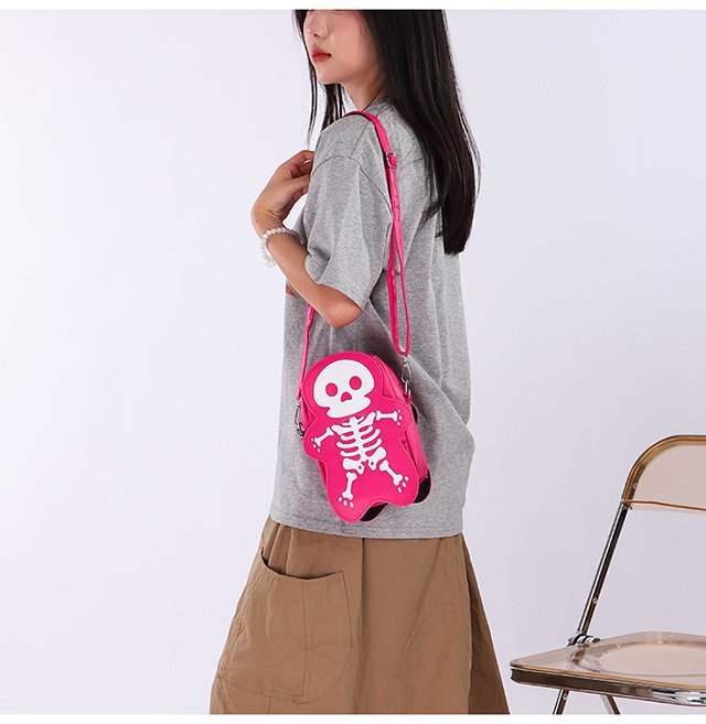 MOSiQ Day of the Dead Halloween Skull Shoulder Bag Girls Fashion Funny Cute Messenger Crossbody Bags Women Small Phone Bag
