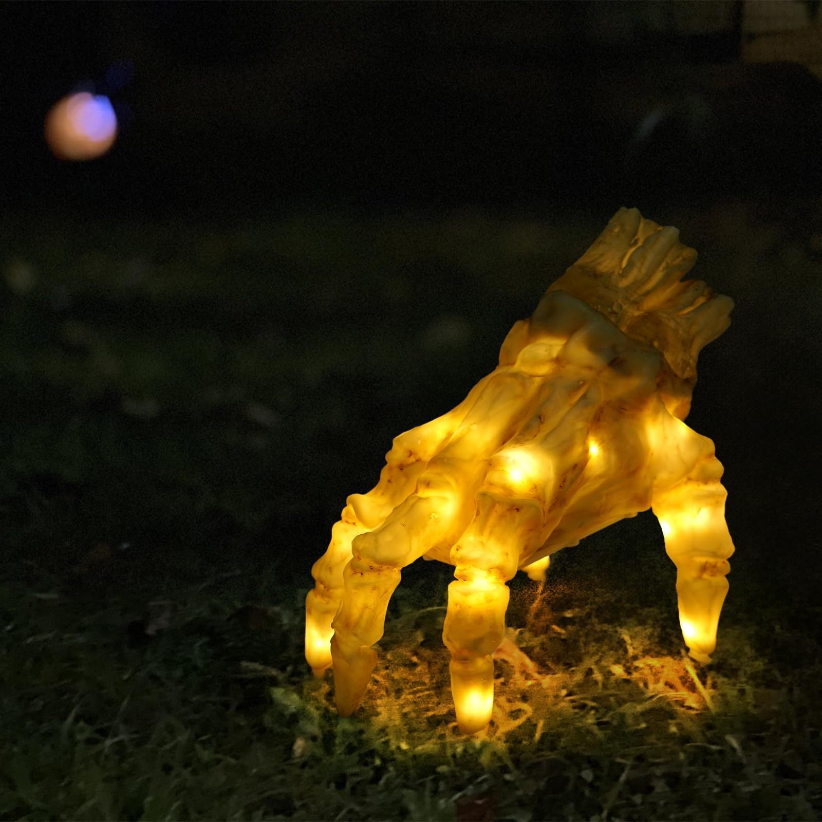 MOSiQ Day of the Dead Halloween Electric Luminous Crawling Hand Animated Decoration Induction Luminous Decoration Zombie Hand With Spooky Sound