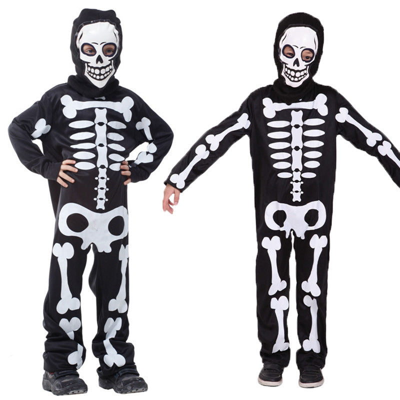 MOSiQ | Day of the Dead Halloween Carnival Party Children Boy Skull Makeup Ball Performance Costume