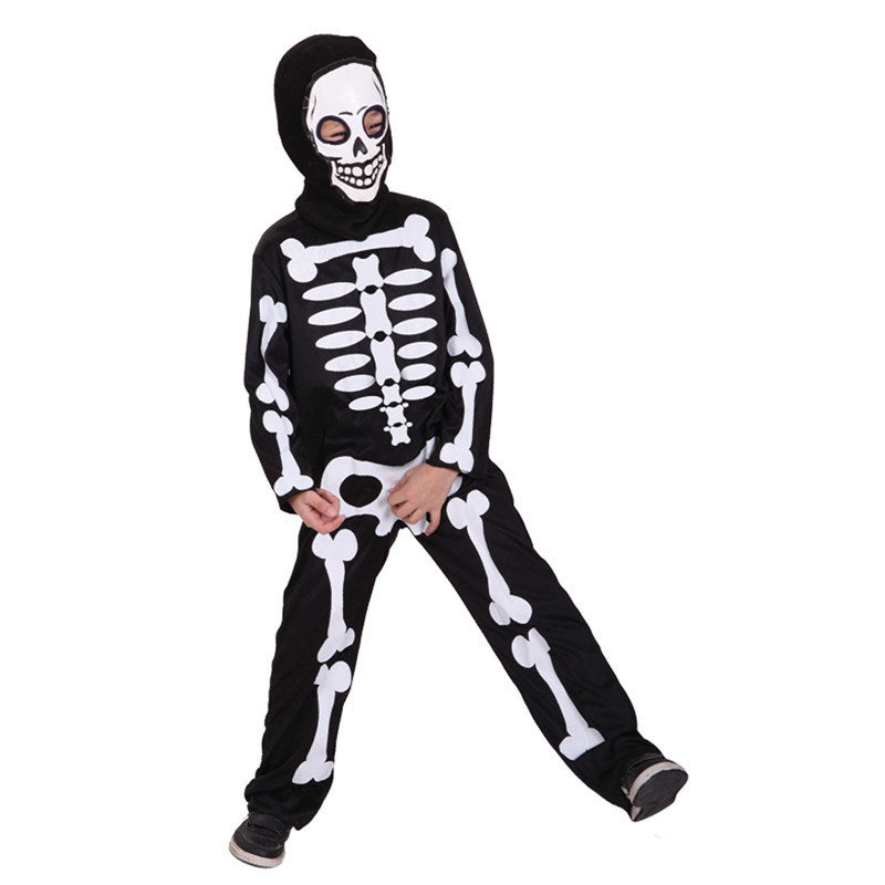 MOSiQ | Day of the Dead Halloween Carnival Party Children Boy Skull Makeup Ball Performance Costume