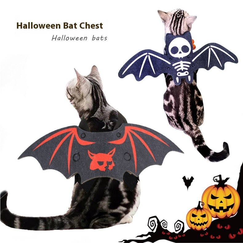 MOSiQ | Day of the Dead  Halloween Pet Batwing Cat Pet Costume