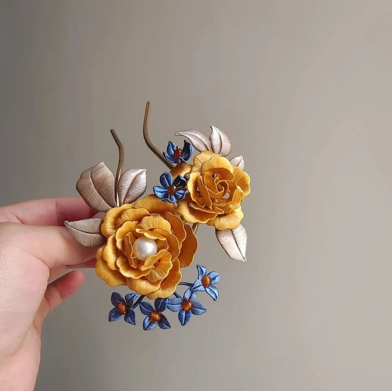 MOSiC | Day of the Dead Flower Festival Hair Crown Wrapped With Flower Hairpin