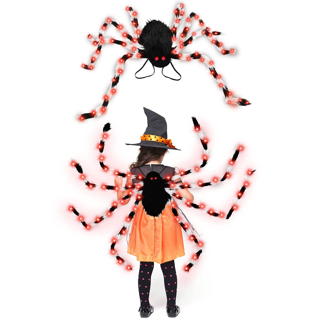 MOSiC | Day of the Dead  Halloween Spider Backpack Nine LED Modes Plush Sugar Bag