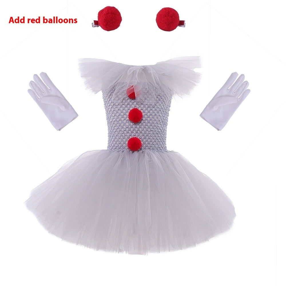 MOSiQ | Day of the Dead Mesh Princess Dress Set Children's Halloween Costume