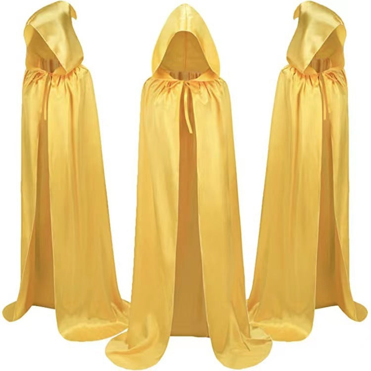 MOSiC | Day of the Dead Halloween Cloak Costumes Wizard Cloak For Children Hooded Capes Mantle Black Party Decoration