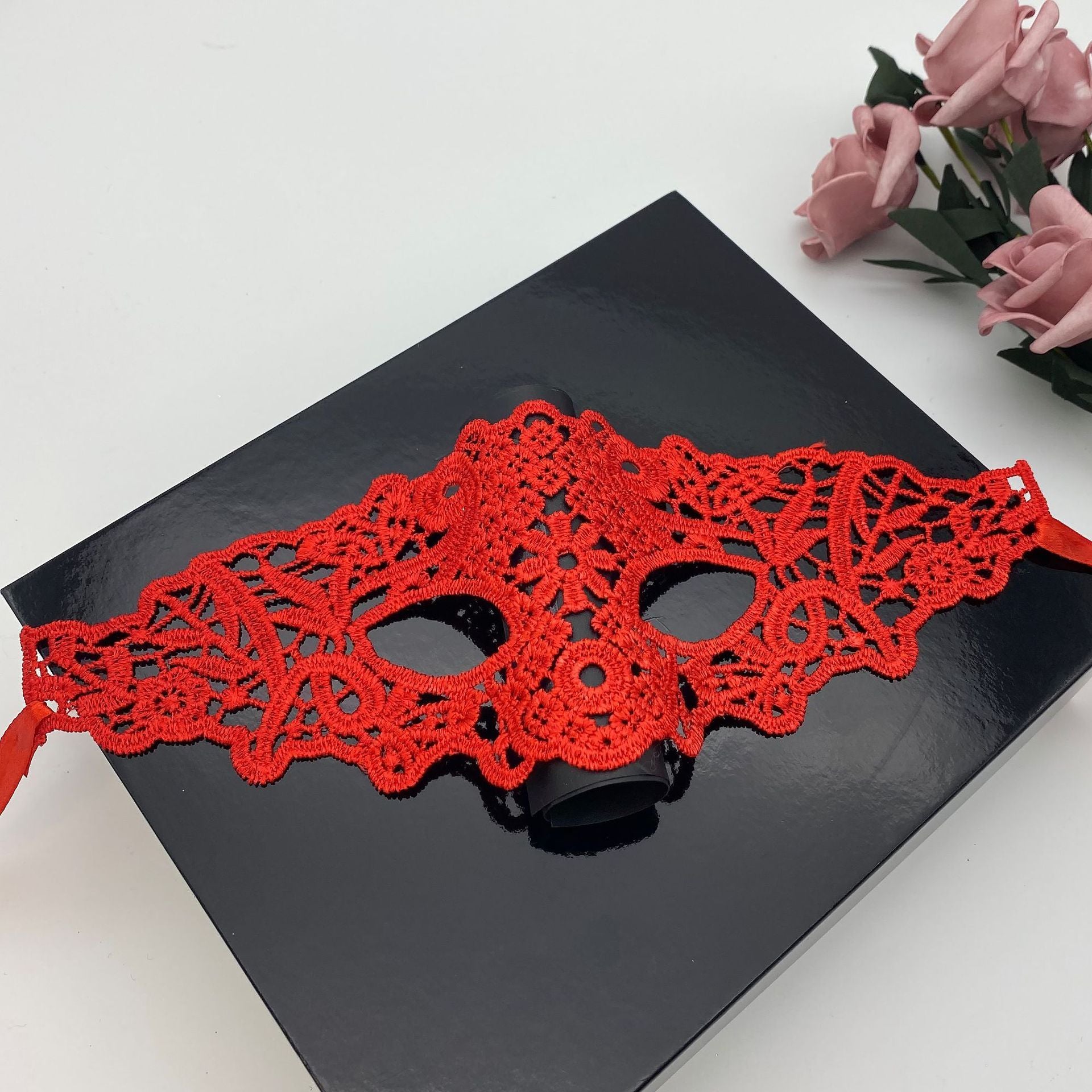 MOSiC | Day of the Dead  Sexy Lace Half Face Mask Ball Adult Princess Sexy Eye Mask Halloween Props Performance