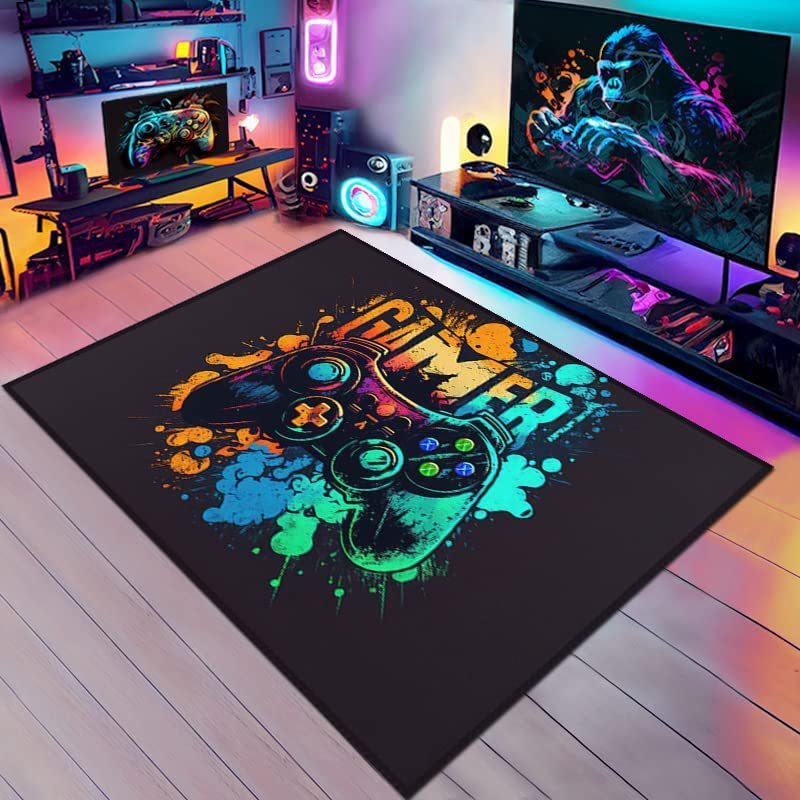 Boy's Room Cloth With E-sports Games Carpet